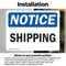 Signmission Shipping, 10 in W x Rectangle, Vinyl Decal OS-2PACK-NS-D-710-L-16577 - alternate 2